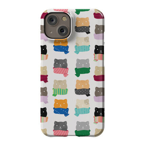 Cats In Scarfs Pattern Phone Case